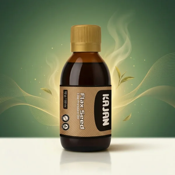 روغن تخم کتان کاژان 120 میلی‌لیتر پرس سرد