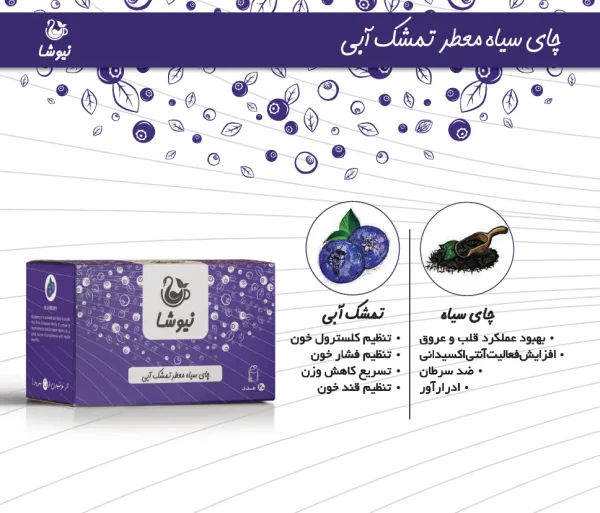 چای سیاه و تمشک آبی (بلوبری) - تصویر 3