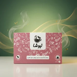 دمنوش گل گاوزبان نیوشا با به‌لیمو زیرفون و سنبل‌الطیب ۲۰ تی‌بگ
