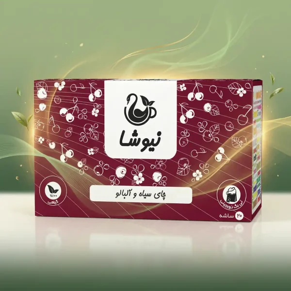 چای سیاه و آلبالو نیوشا Newsha Sour Cherry Black Tea