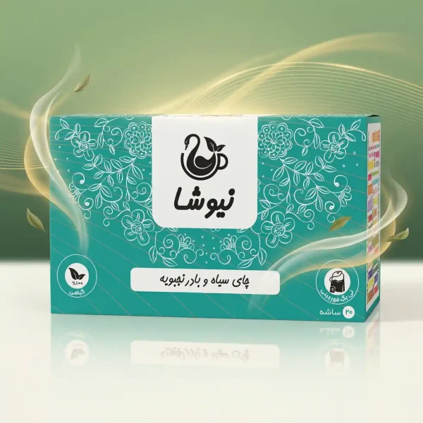 چای سیاه و بادرنجبویه نیوشا Newsha Melissa Black Tea