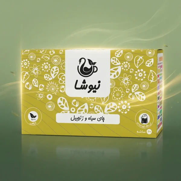 چای سیاه و زنجبیل نیوشا Newsha Ginger Black Tea