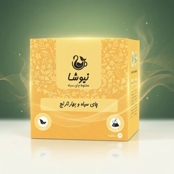 چای سیاه و بهارنارنج نیوشا Newsha Orange Blossom Black Tea