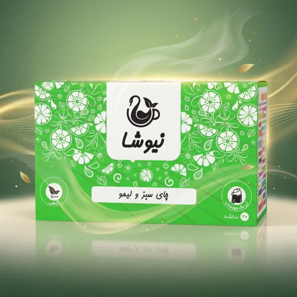 چای سبز و لیمو نیوشا Newsha Green Tea Persian Lime
